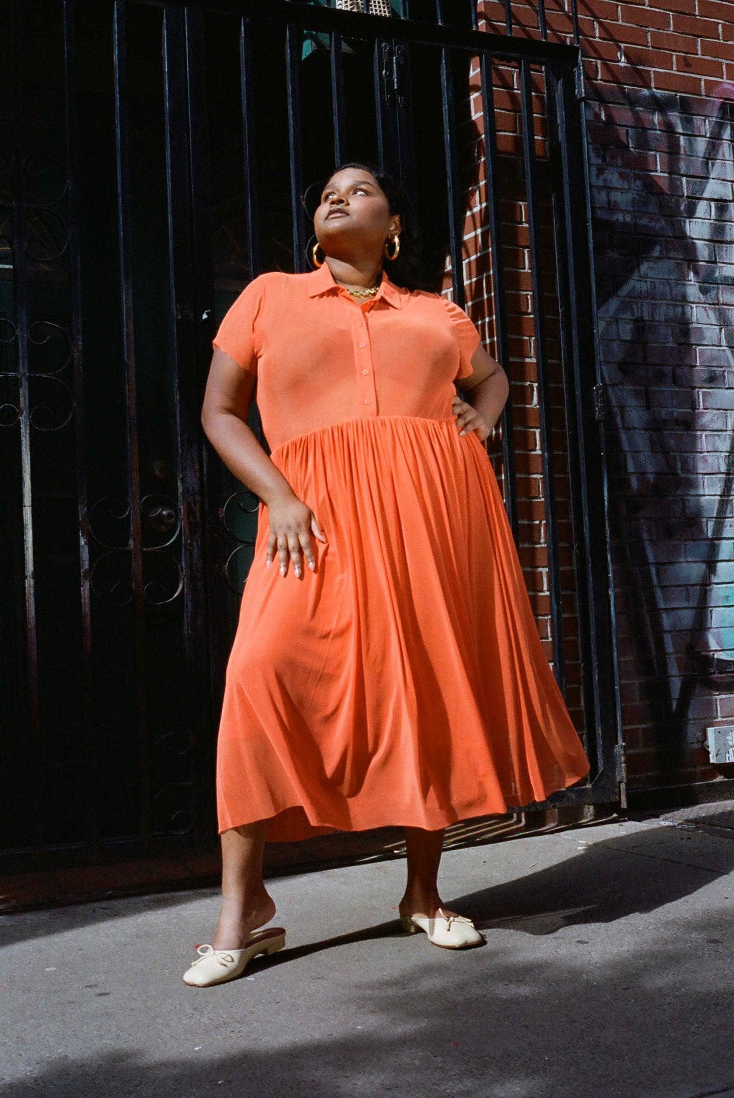 Sid Dress - International Orange Product Image