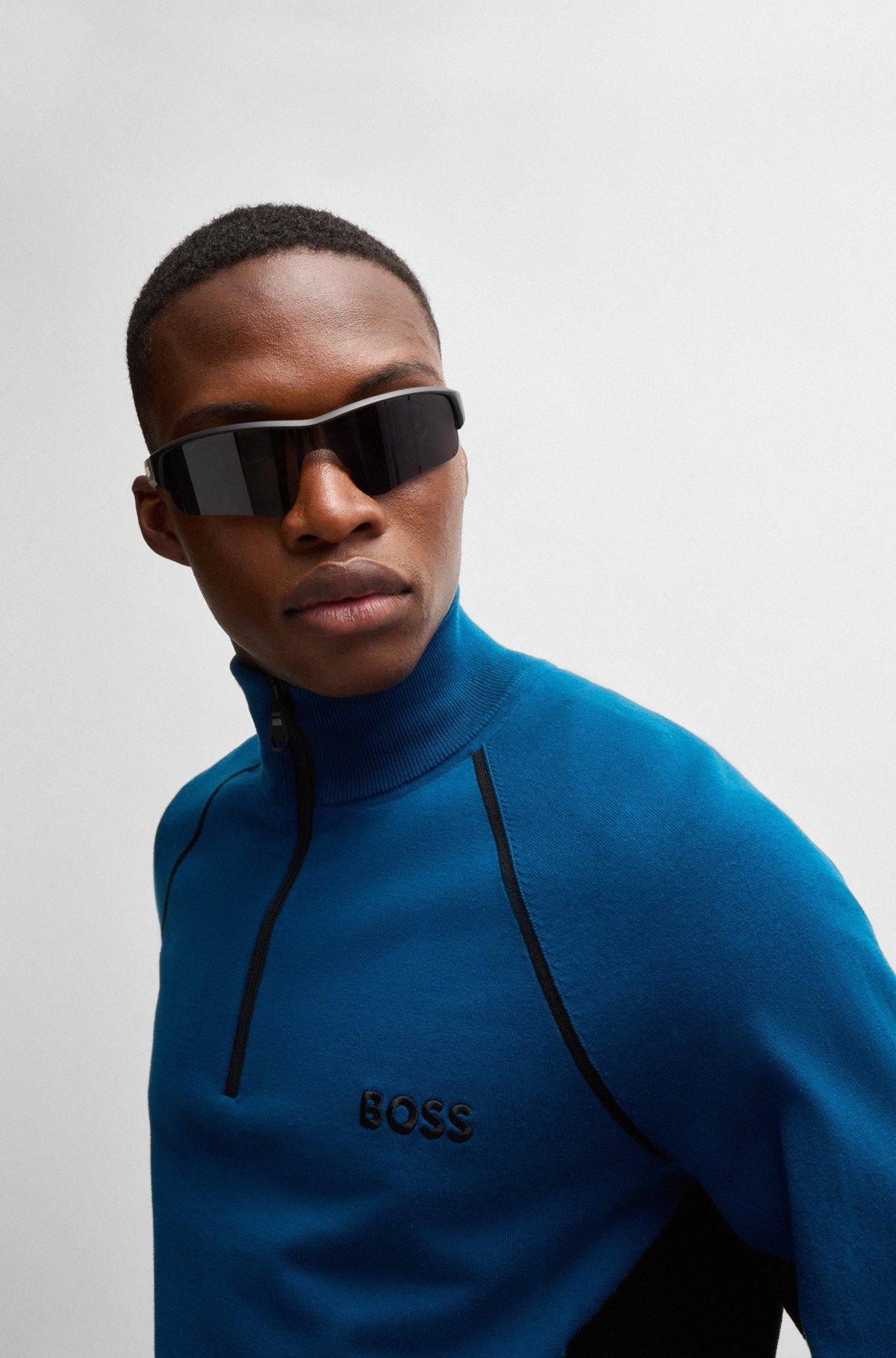 Sweater with color-blocking and logo Product Image