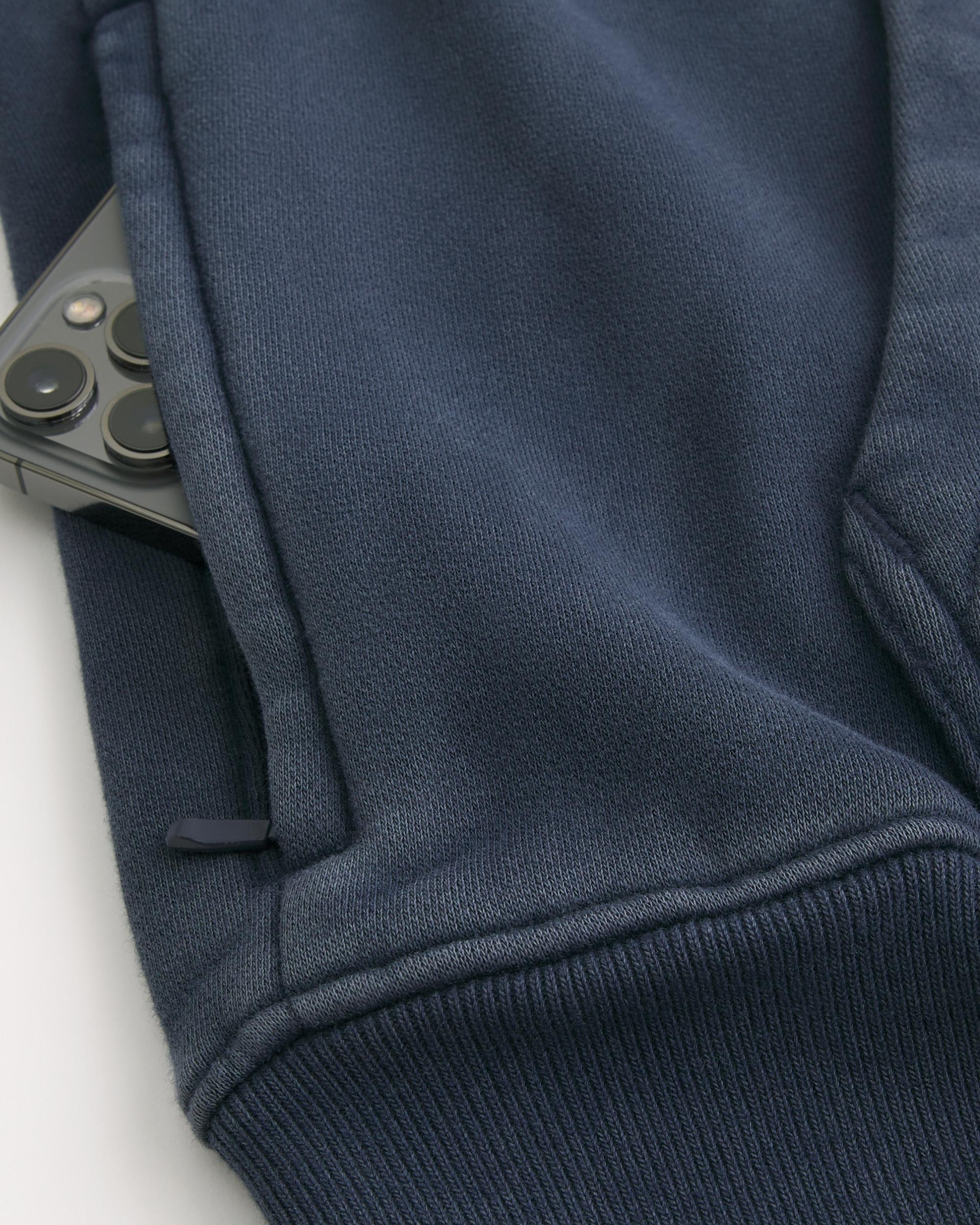 Hollister Feel Good Fleece Boxy Camo Hoodie Product Image