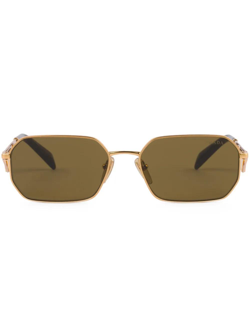 PRADA Sunglasses With Triangle Logo In 15n01t Product Image
