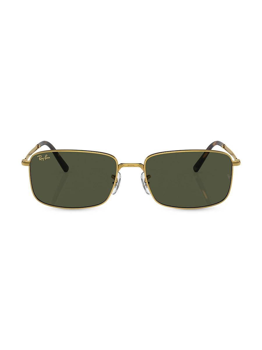 Mens RB3717 Metal Rectangular Sunglasses Product Image