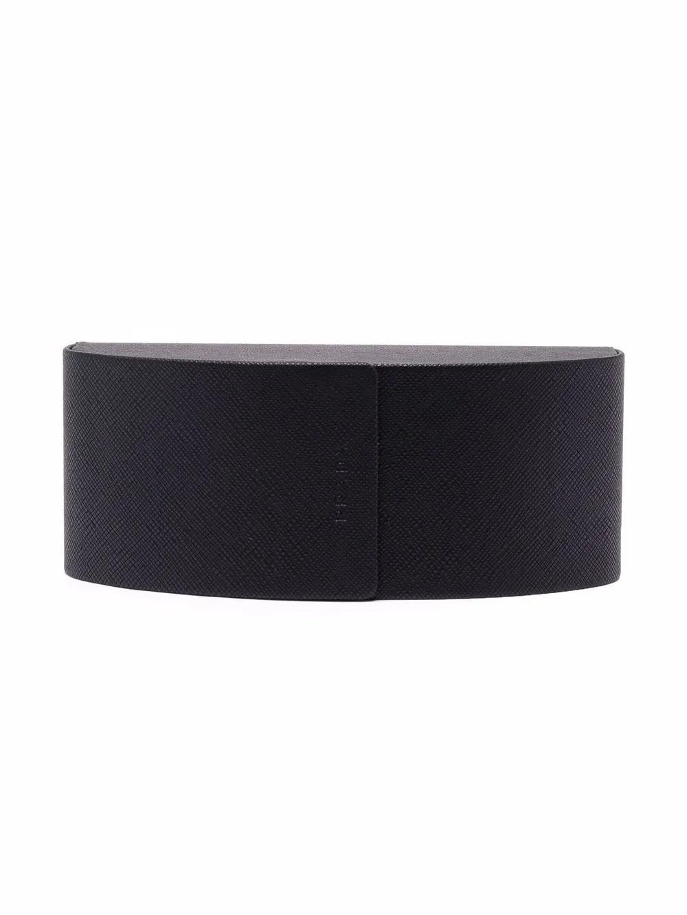 cat eye-frame logo-embossed glasses Product Image