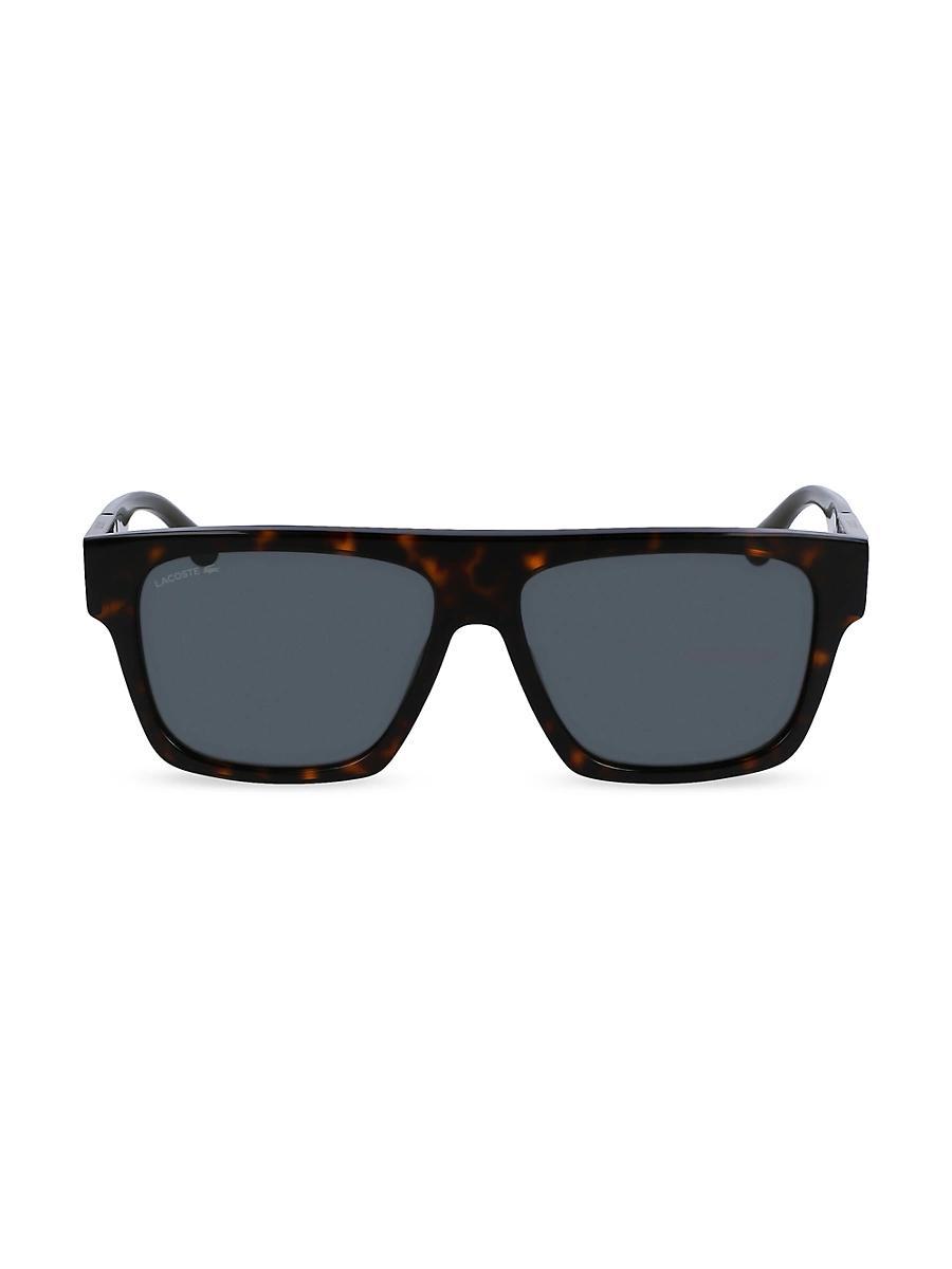 Womens Havana 55MM Square Sunglasses Product Image