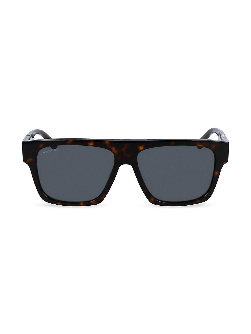 Womens Havana 55MM Square Sunglasses Product Image