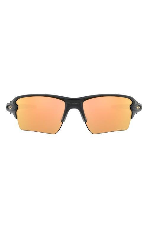 Oakley Mens OO9188 Flak 2.0 XL 59mm Polarized Rectangle Sunglasses - Matte Black/Prizm Deep Water Product Image