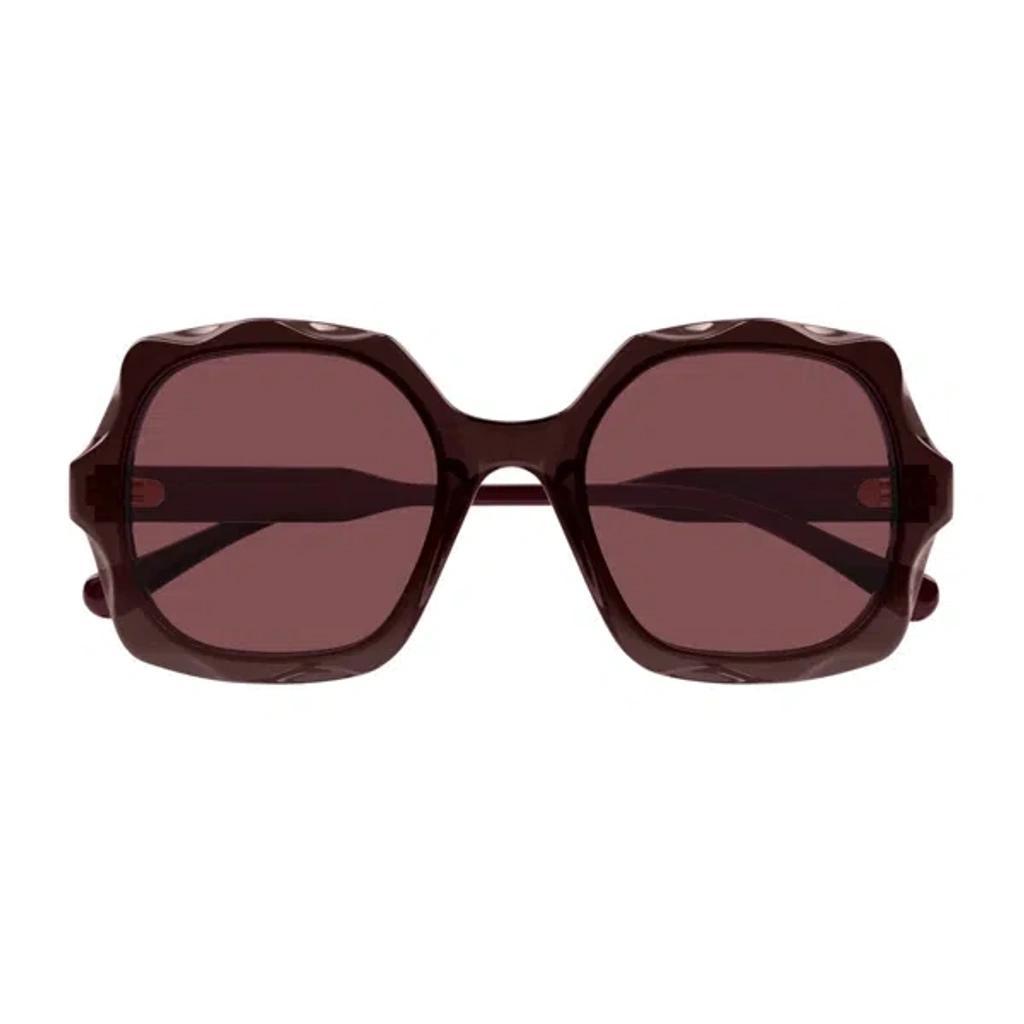 CHLOÉ 53mm Square Sunglasses In Purple Product Image