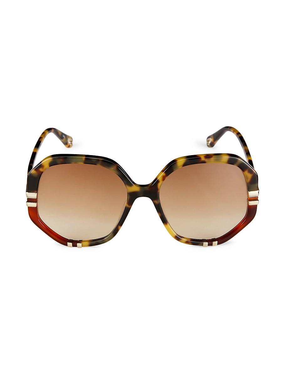 Womens West 58MM Geometric Sunglasses Product Image