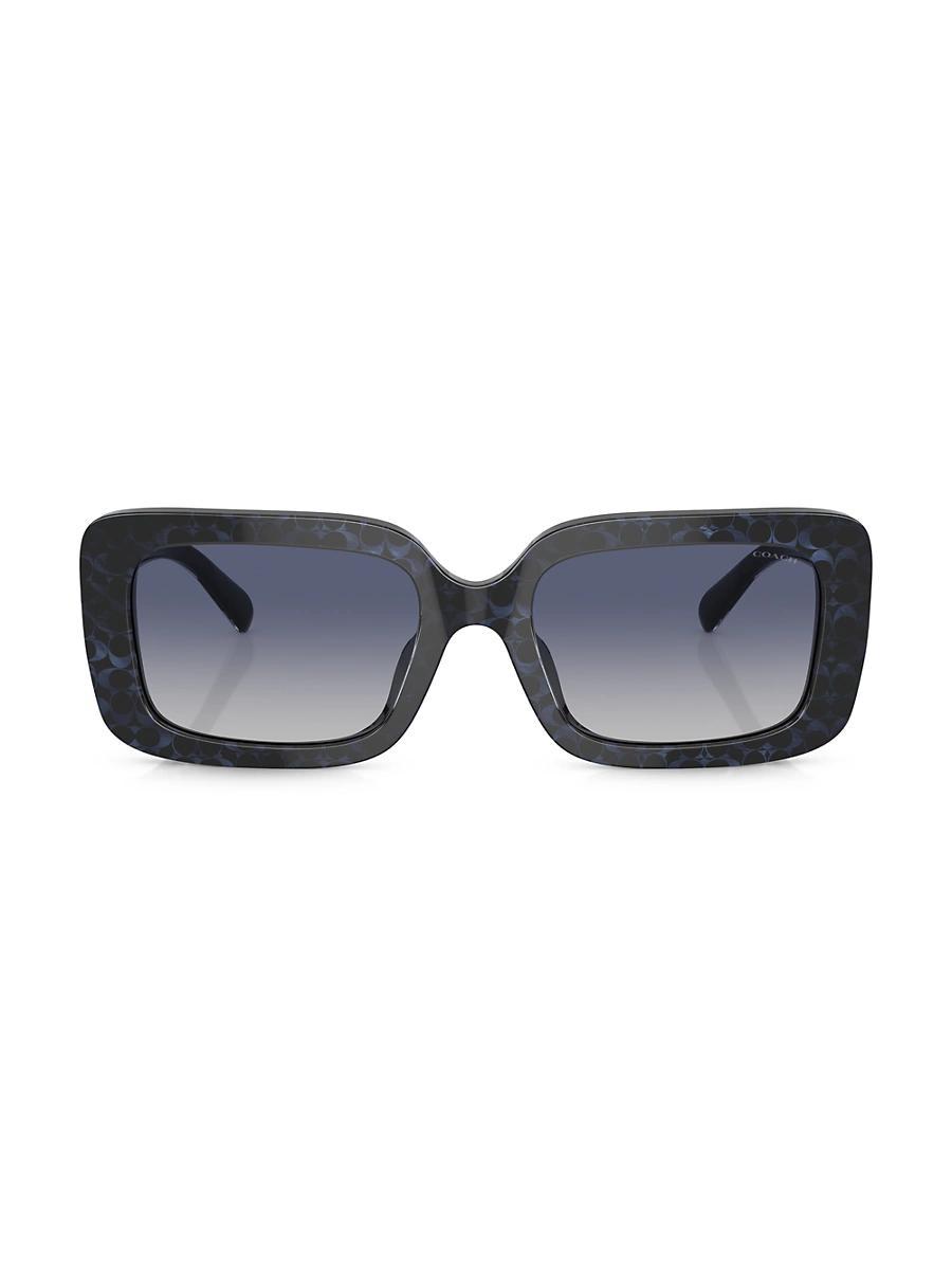 Womens 54MM Rectangular Sunglasses Product Image