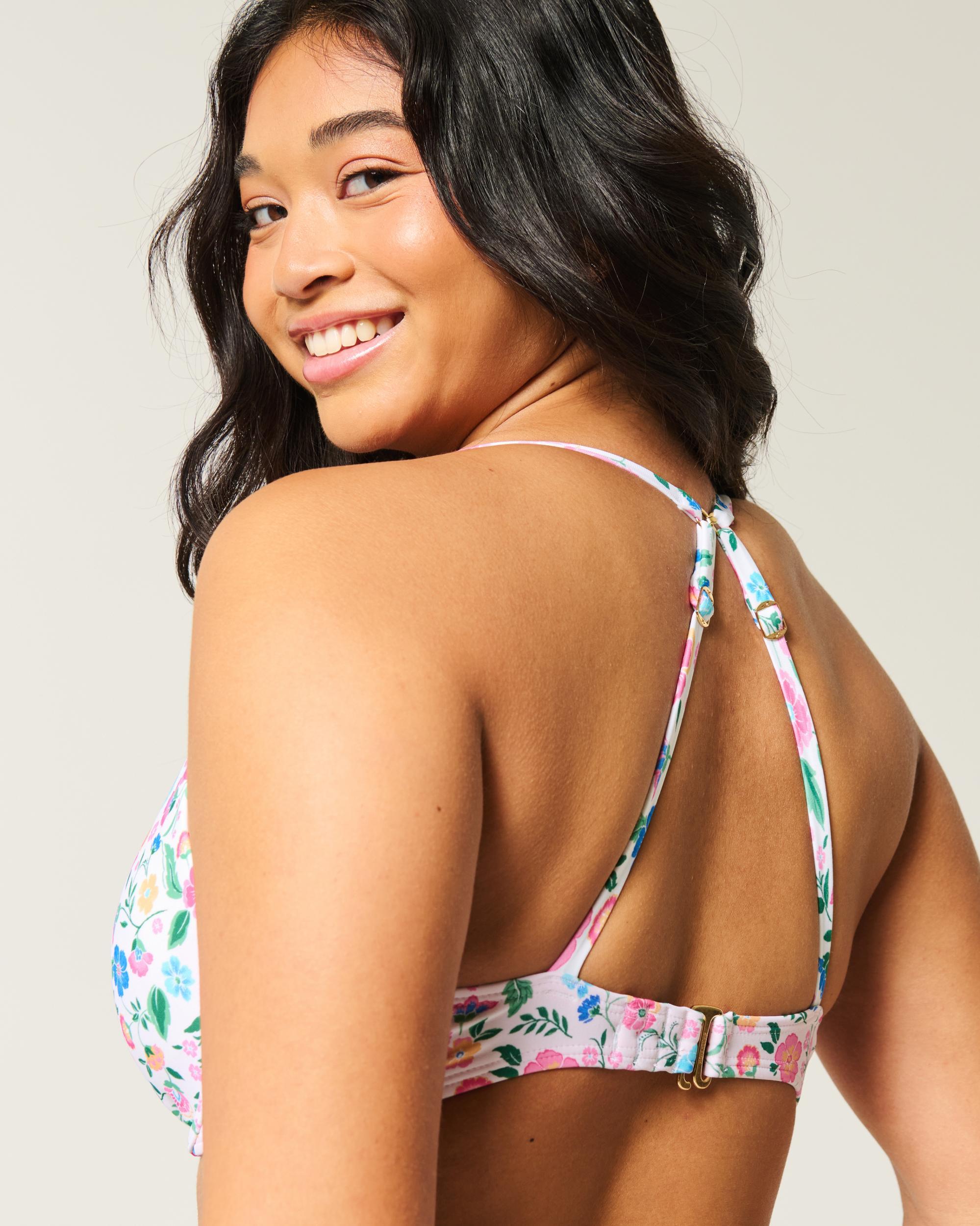Curvy Plunge Underwire Bikini Top Product Image
