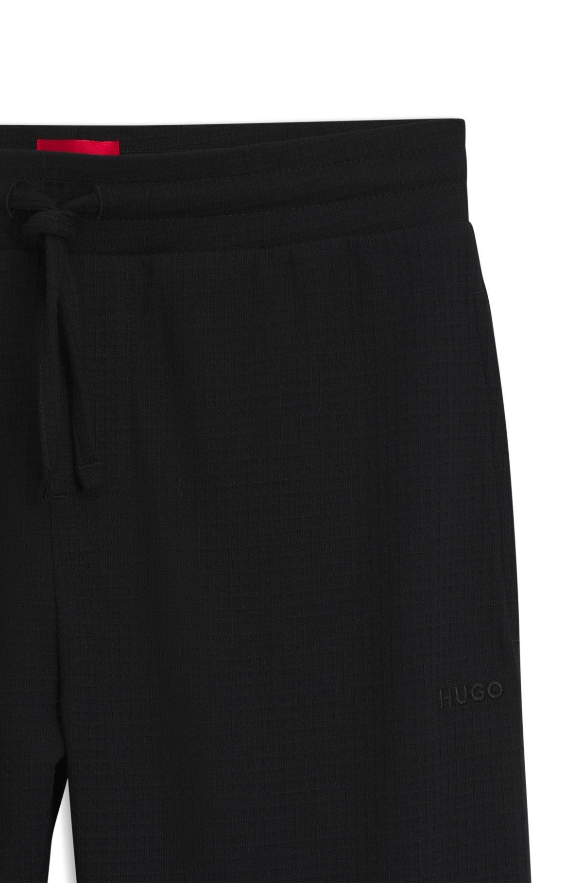 Cotton pajama bottoms with embroidered logo Product Image