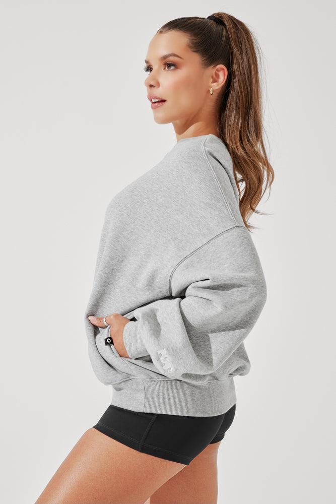 Cloud Crewneck Sweater - Merlot Product Image