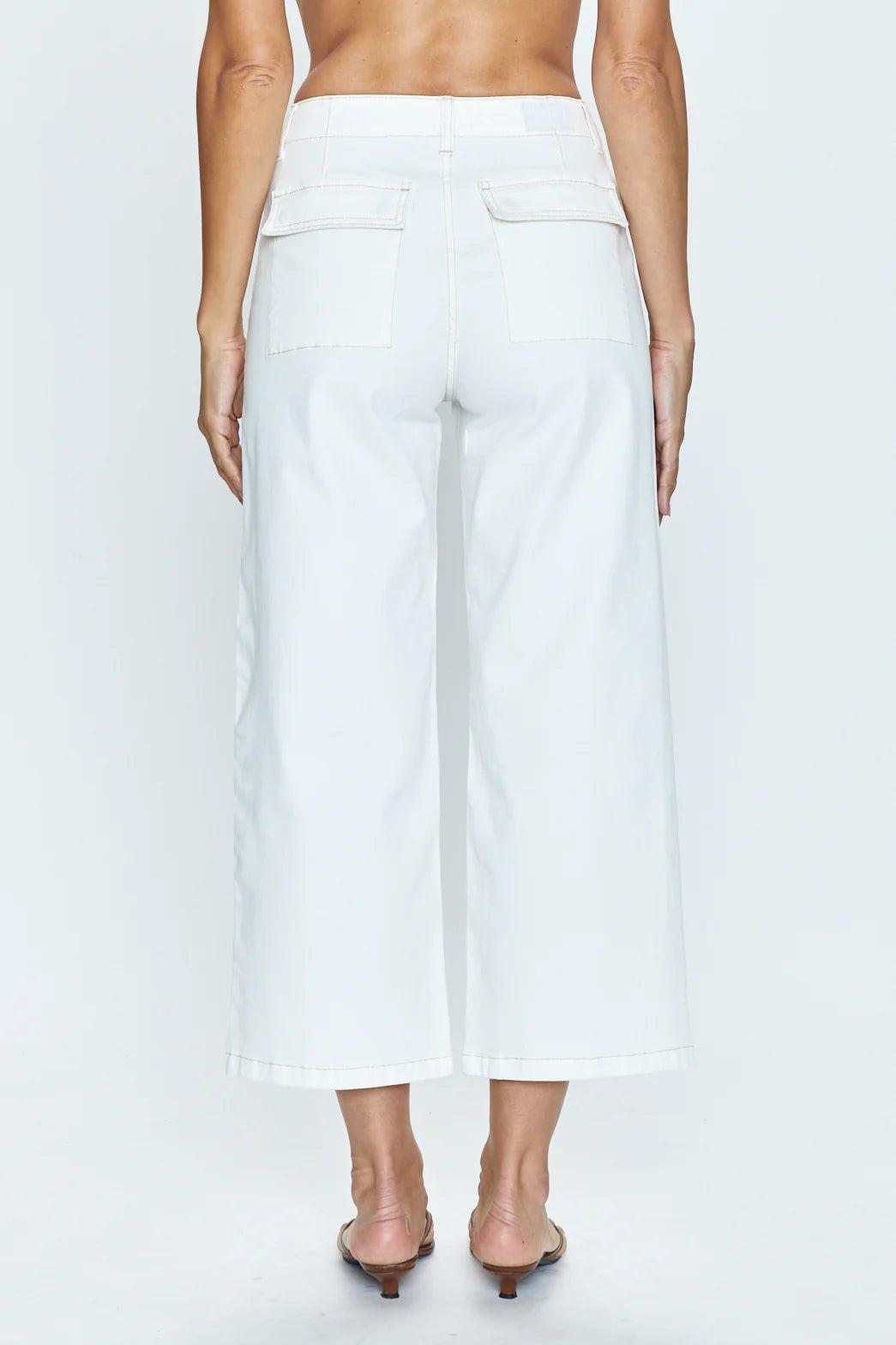 Sophia Wide Leg Pant - Le Blanc Product Image
