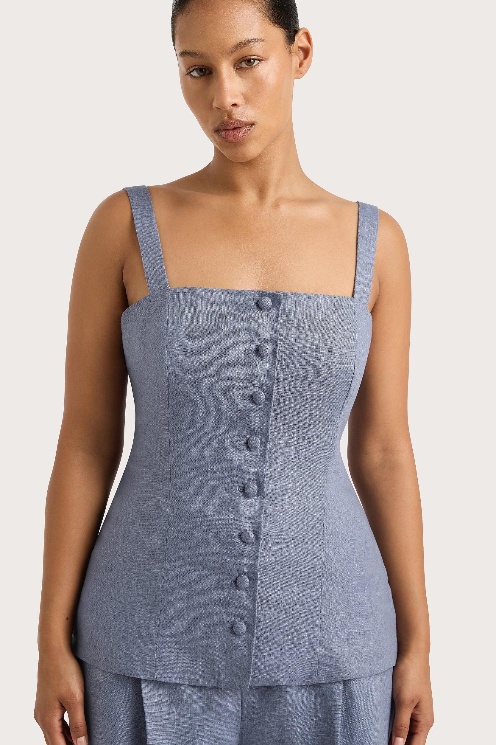 Corbiere Vest Cornflower Blue Product Image