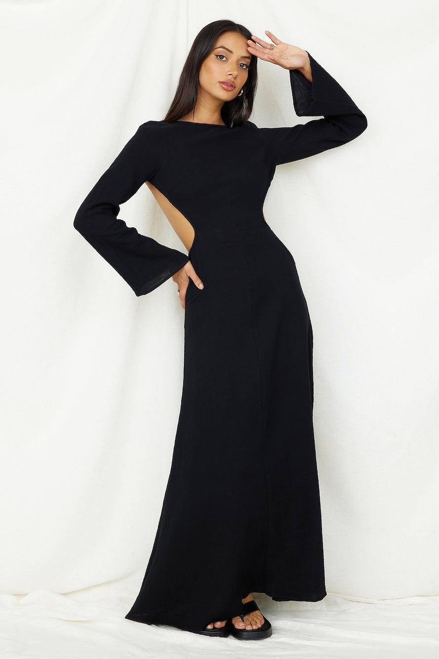 SNDYS Dahlia Maxi Dress Black Product Image