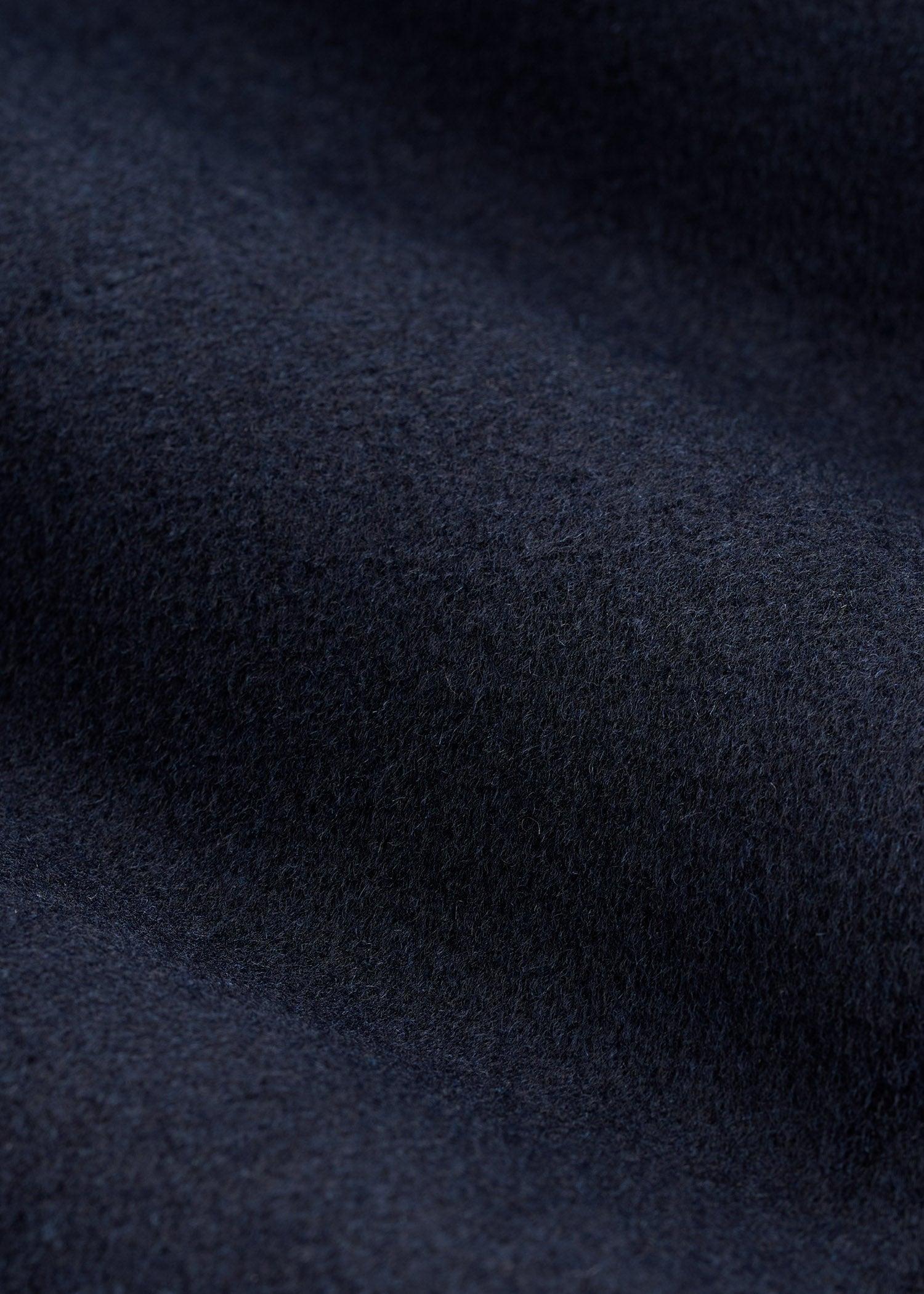 Double-Breasted Wool Peacoat for Tall Men in Deep Navy Product Image