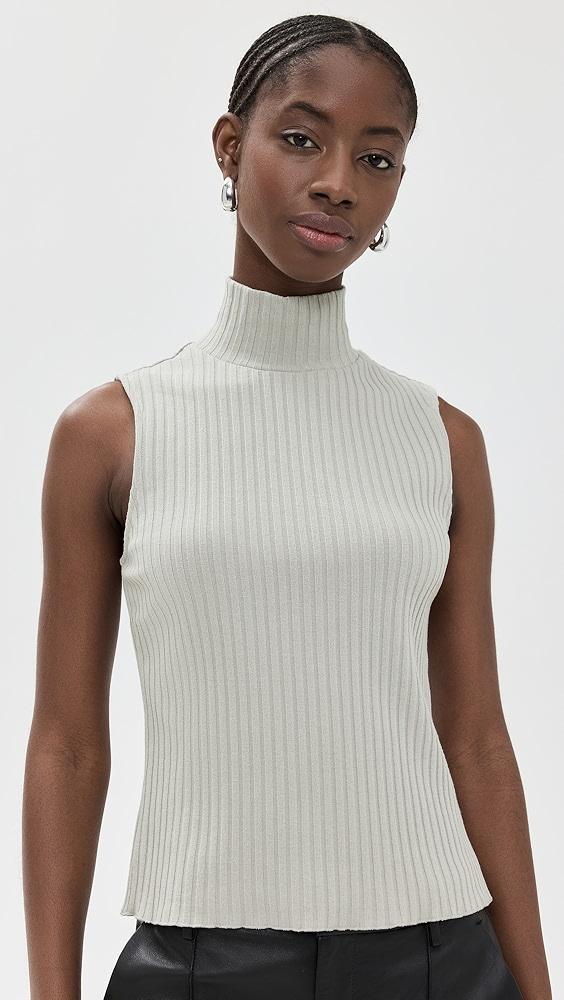 Vince Rib Sleeveless Turtleneck | Shopbop Product Image