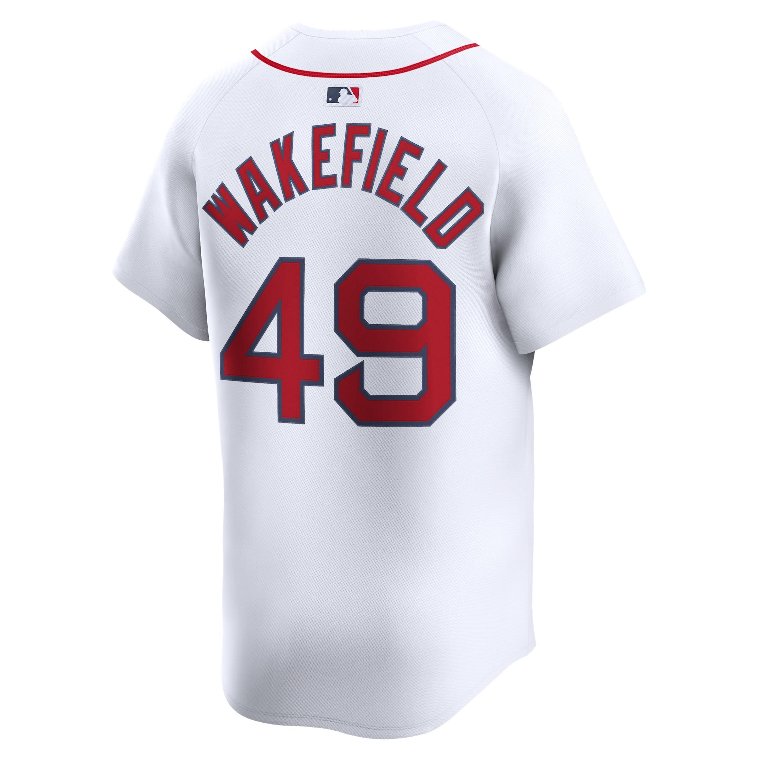 Men's Nike Tim Wakefield White Boston Red Sox Home Limited Player Jersey, Size: Small Product Image