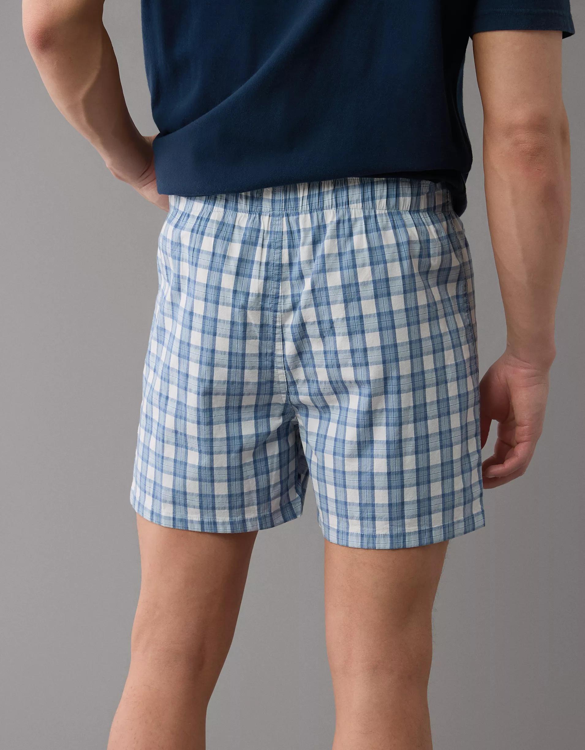 AEO Men's Plaid Stretch Boxer Short Product Image