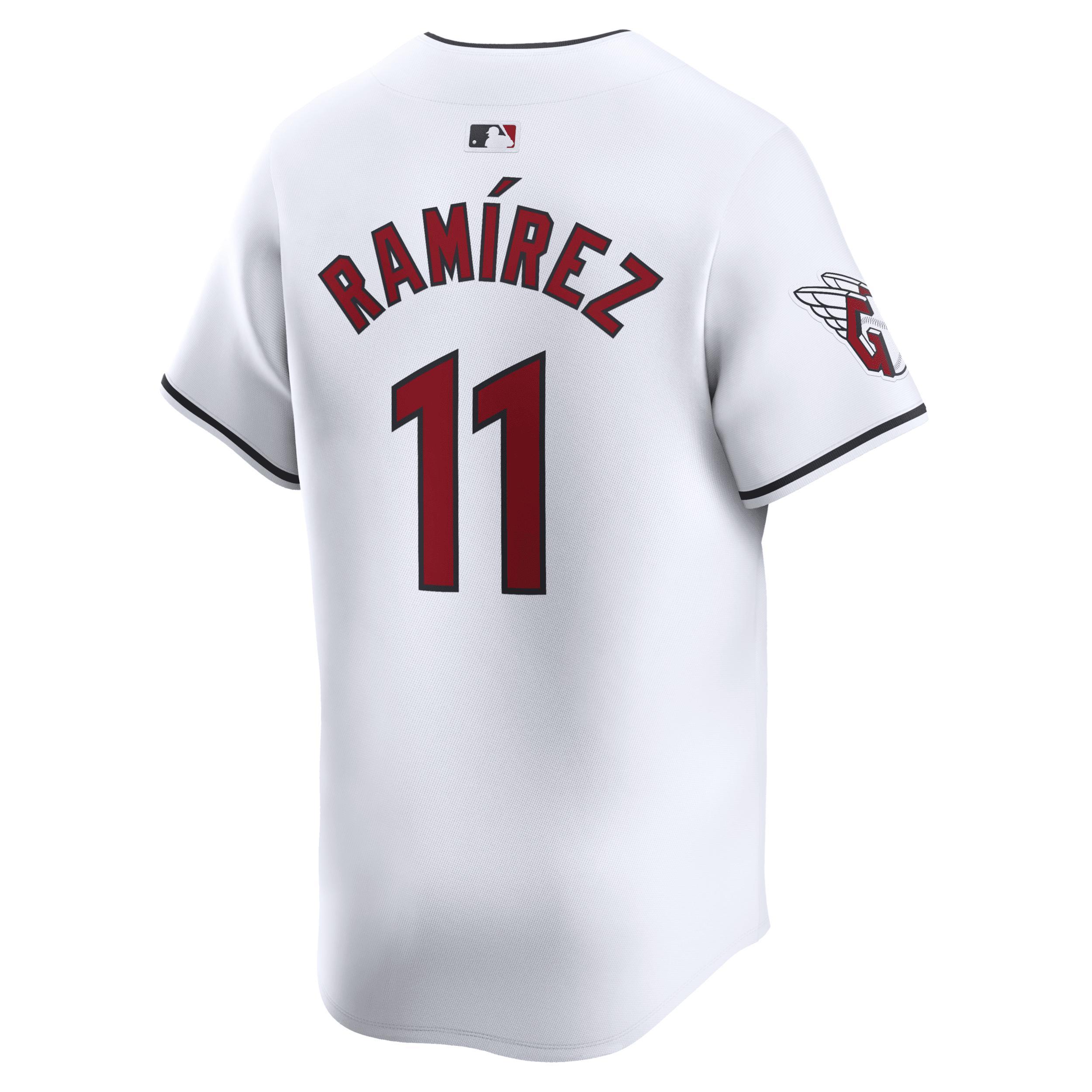 Men's Nike Jose Ramirez White Cleveland Guardians Home Limited Player Jersey, Size: Large, Grd White Product Image