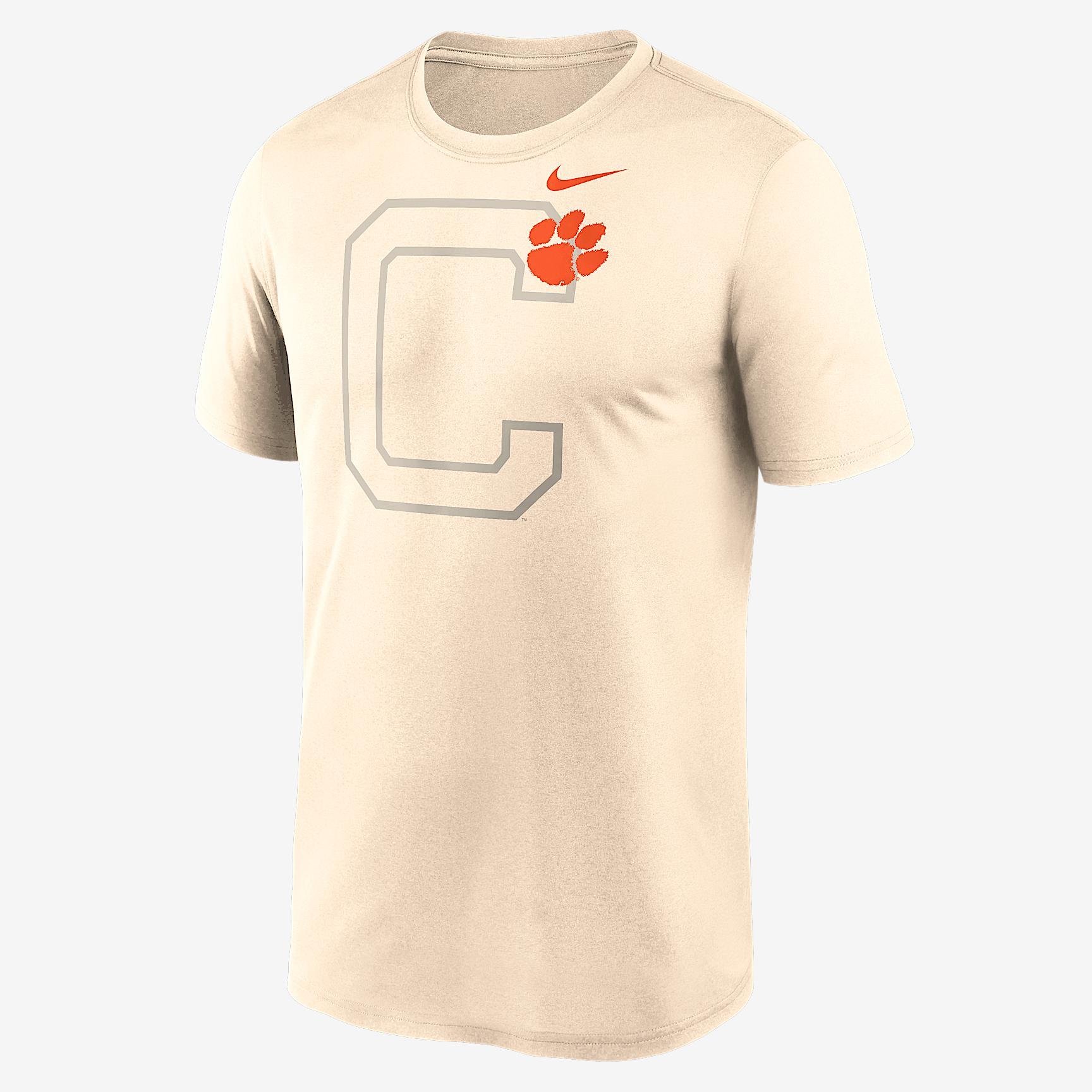 Clemson Campus Legend Shadow Logo Nike Men's Dri-FIT College T-Shirt Product Image