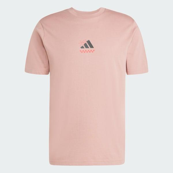 Men's adidas Lounge Pizza Graphic Sportswear Tee, Size: XL, Off White Product Image