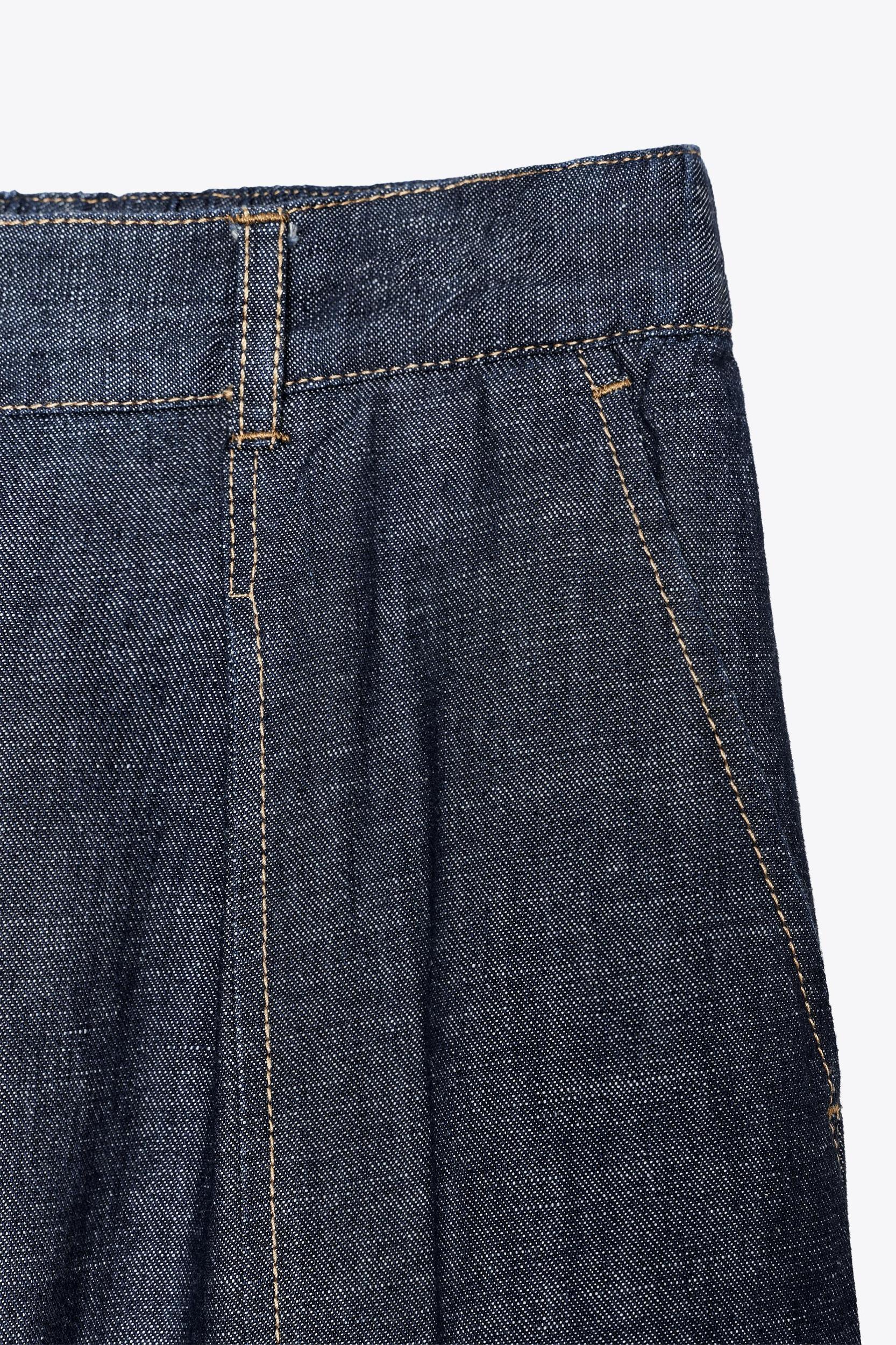 WIDE LEG LINEN PANTS Product Image