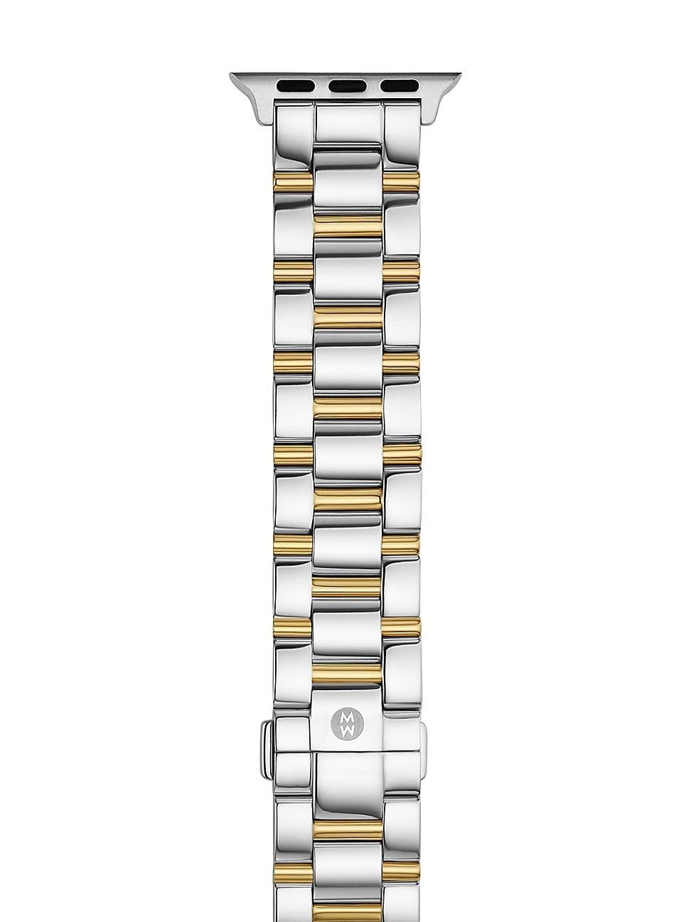 Womens Apple Watch Two-Tone Stainless Steel Bracelet Strap/38/40/41 & 42/44/45/49MM Product Image