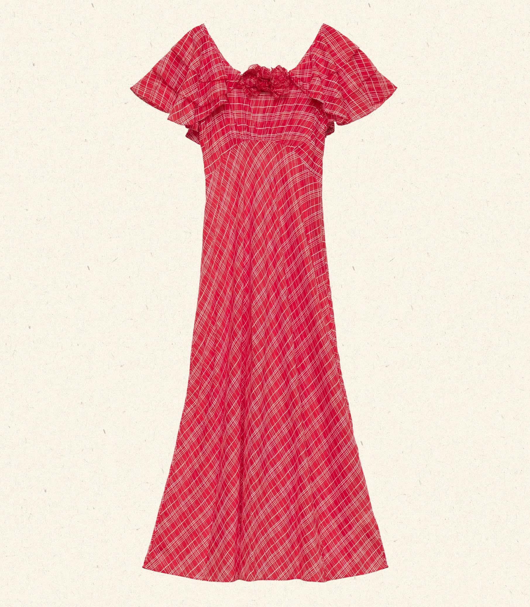 NEVARA DRESS -- SYLVIE PLAID Product Image