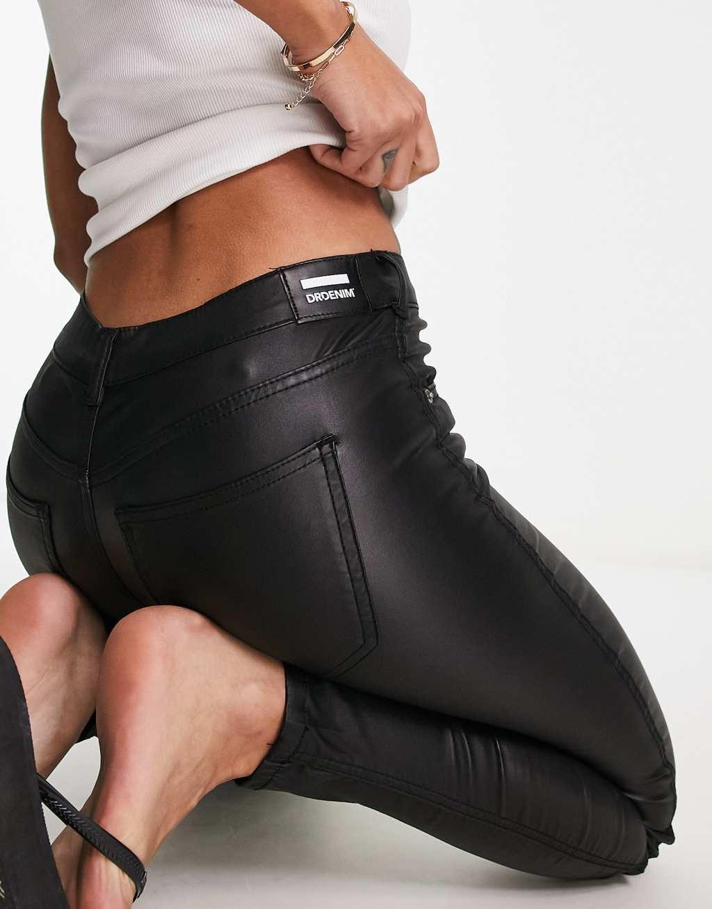 Dr Denim Lexy coated skinny jeans Product Image