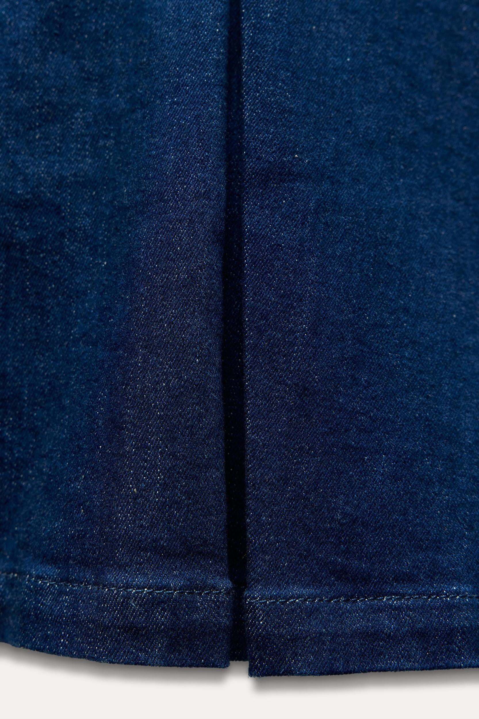 Z1975 PLEATED DENIM MINI DRESS Product Image
