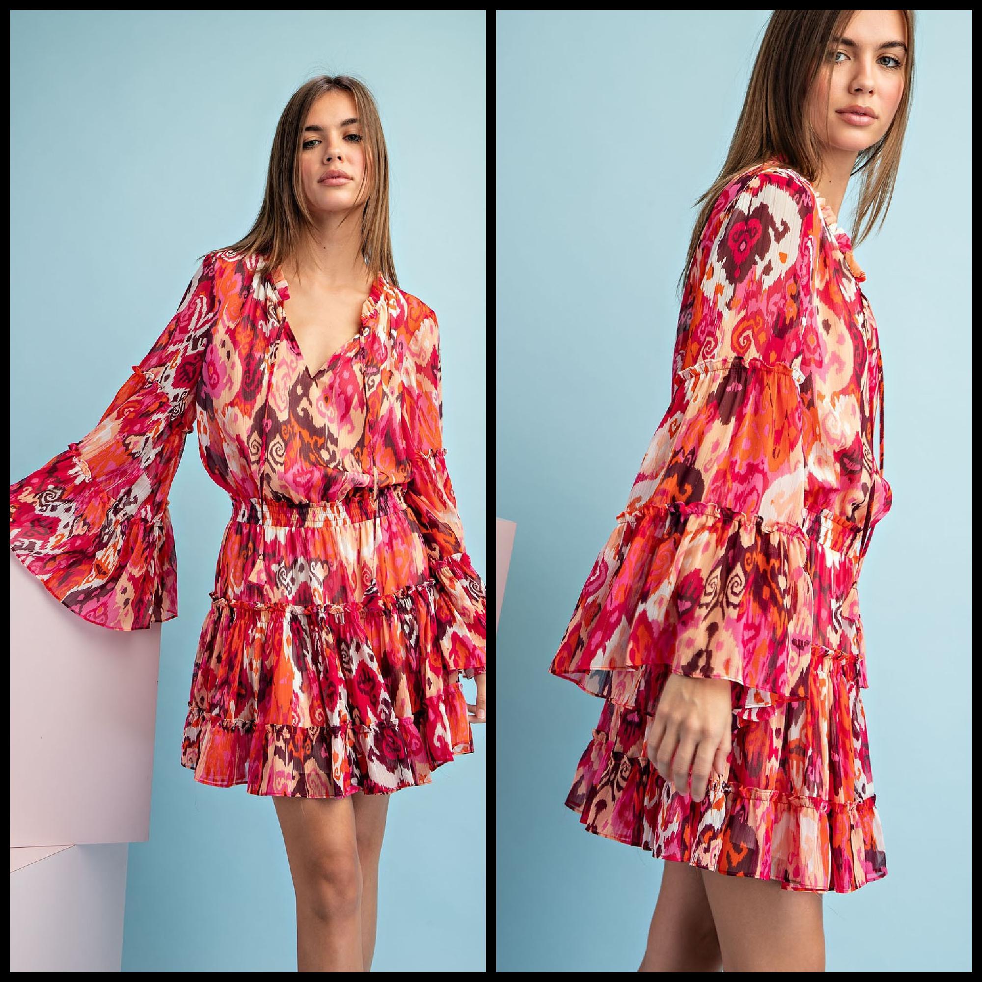 Pink Southern Bell Mini Dress* Product Image