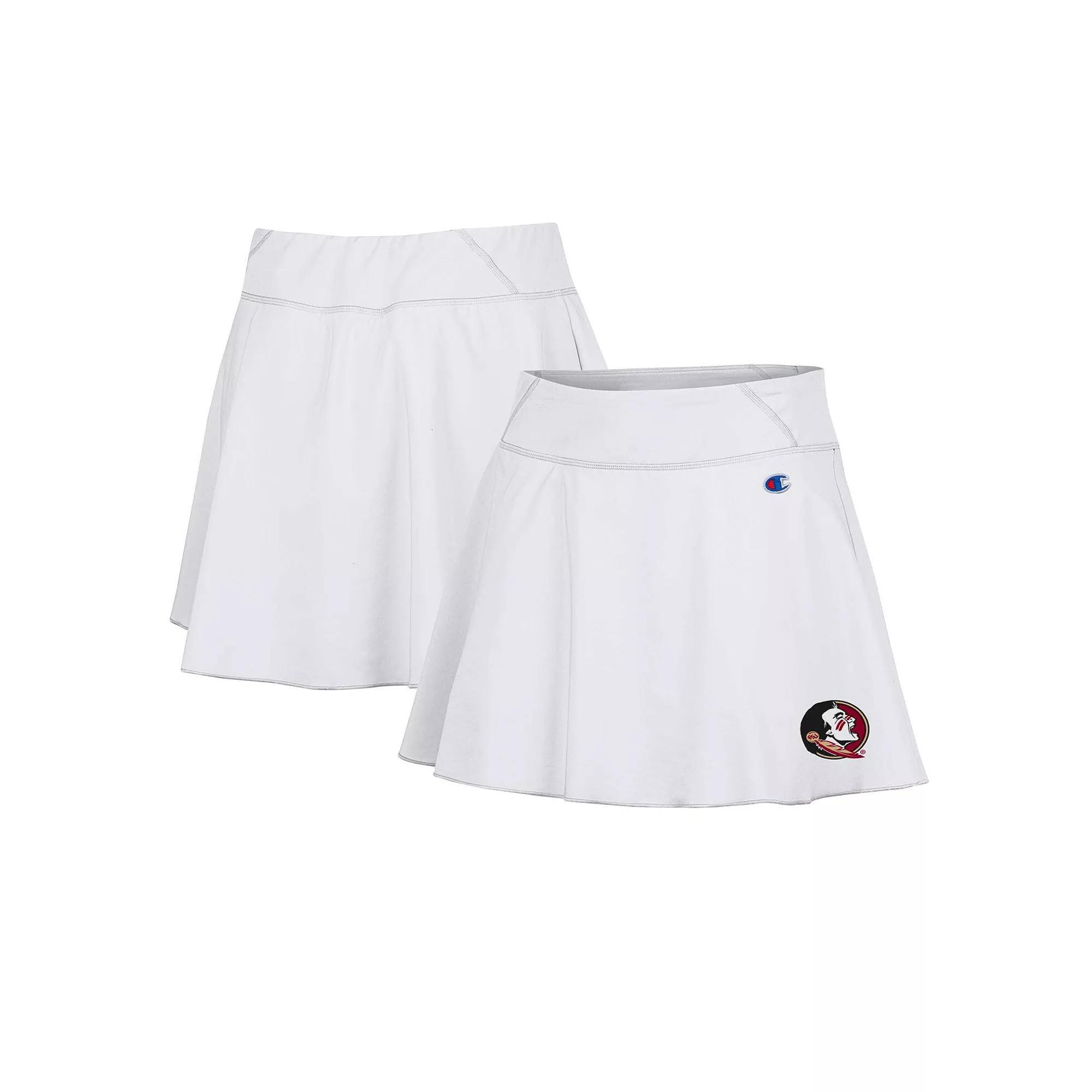 Women's Champion White Florida State Seminoles Tailgate Soft Touch Skort, Size: Small Product Image
