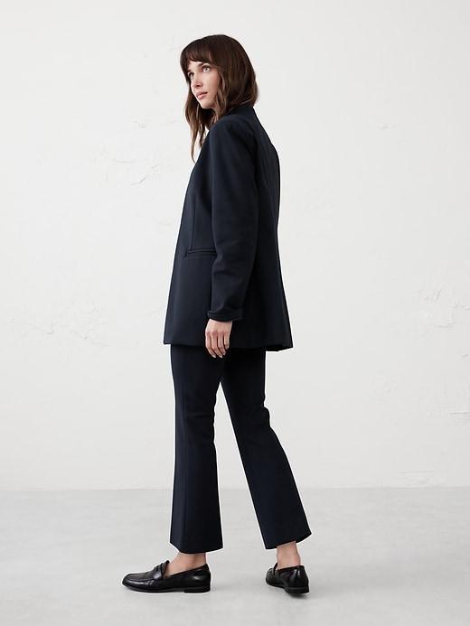 Ponte Collarless Blazer Product Image