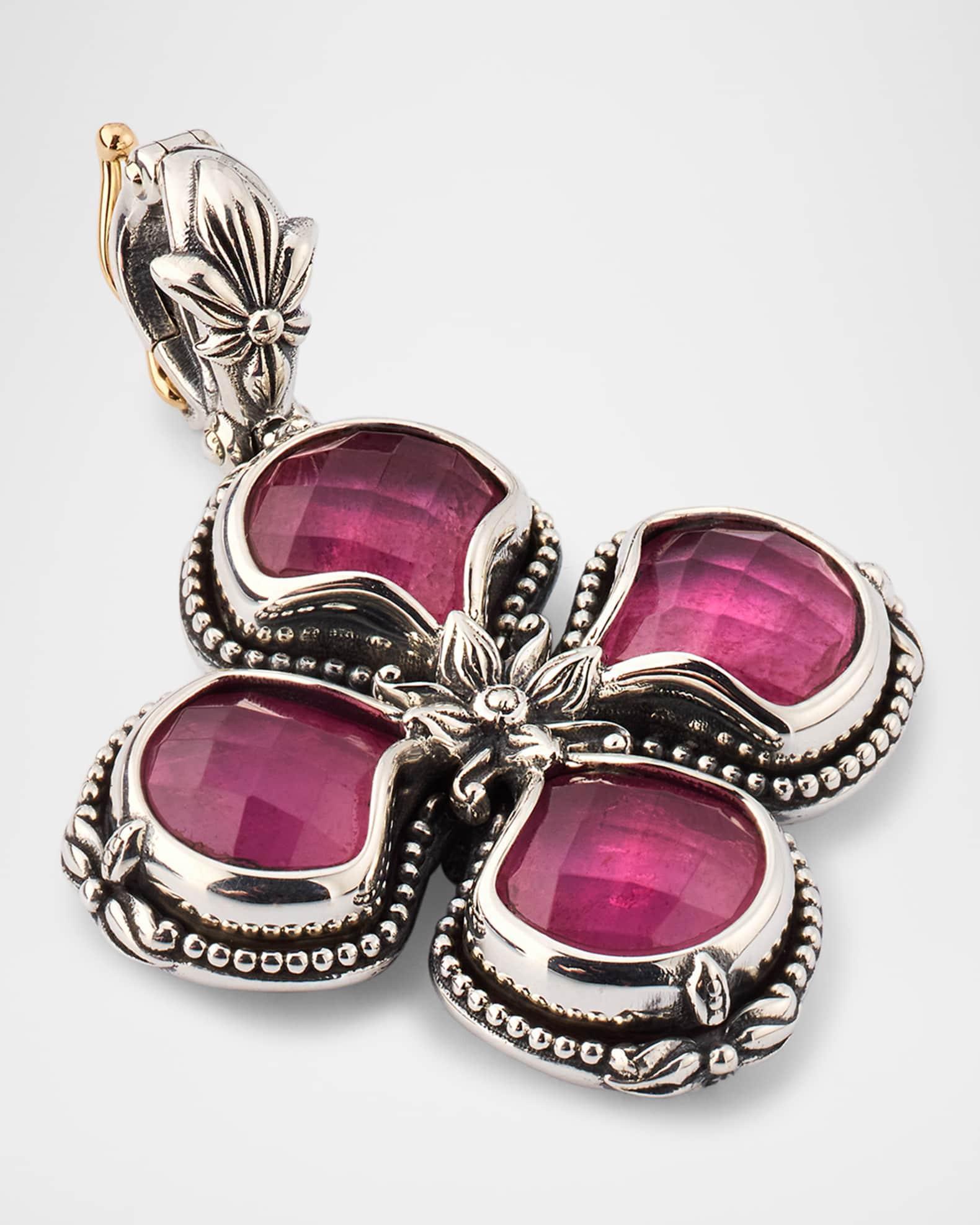 Ivy Rock Crystal, Strawberry Quartz and MOP Triplet Enhancer  Product Image