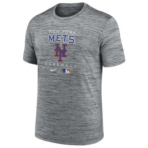 Mens Nike Anthracite New York Mets Authentic Collection Velocity Practice Performance T-Shirt Product Image