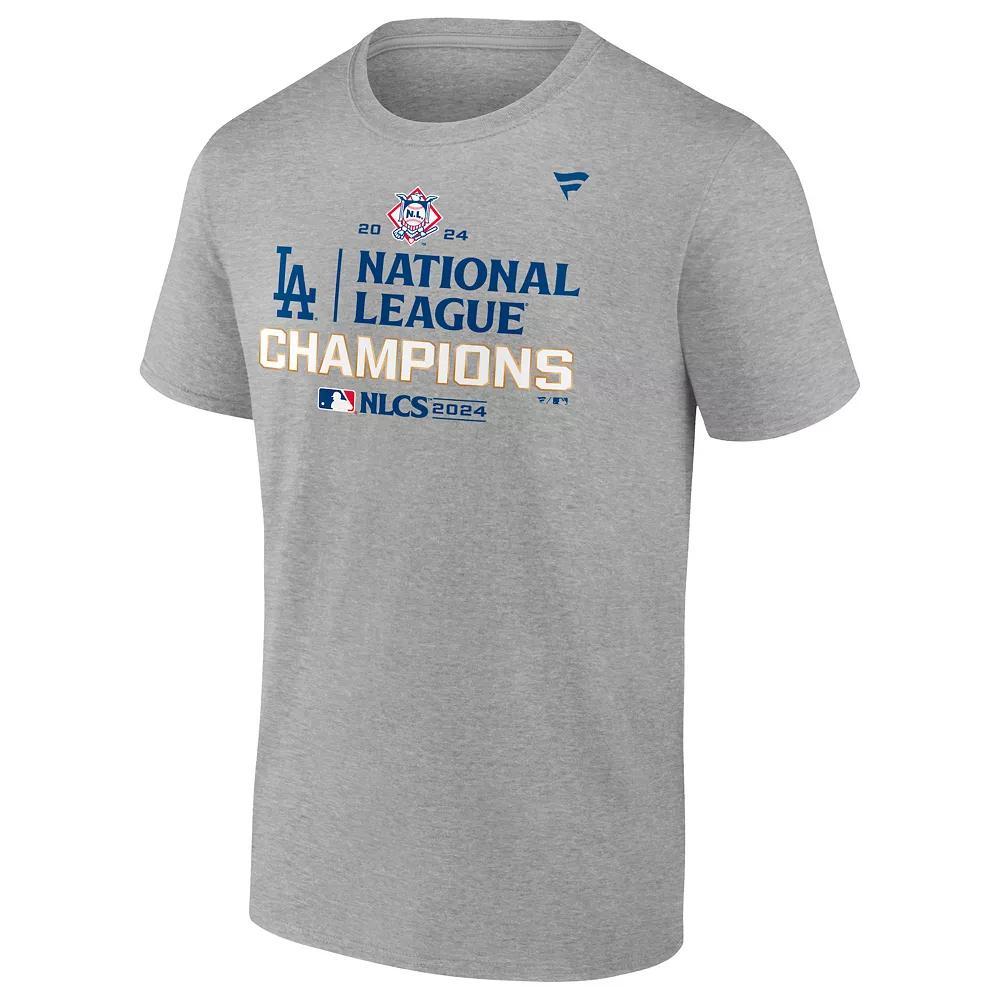 Men's Fanatics Los Angeles Dodgers MLB 2024 National League Champions T-shirt, Size: Large, Gray Product Image