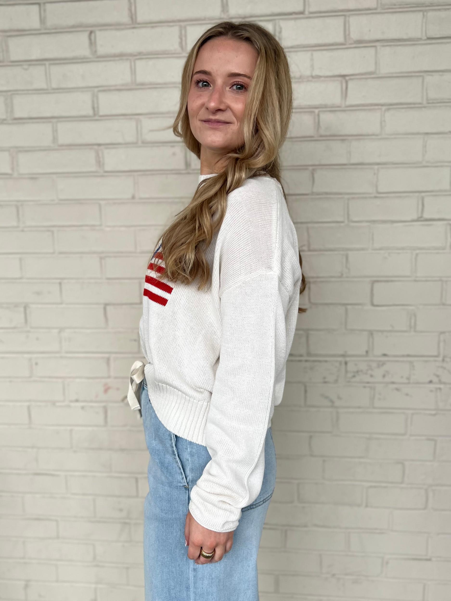 [Z Supply] Sienna Patriot Flag Sweater Product Image