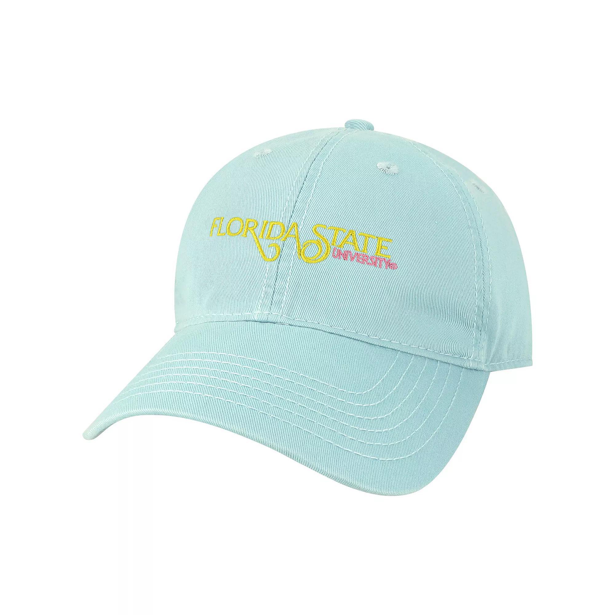 Men's League Collegiate Wear Teal Florida State Seminoles Beach Club Waves Relaxed Twill Adjustable Hat, Blue Product Image