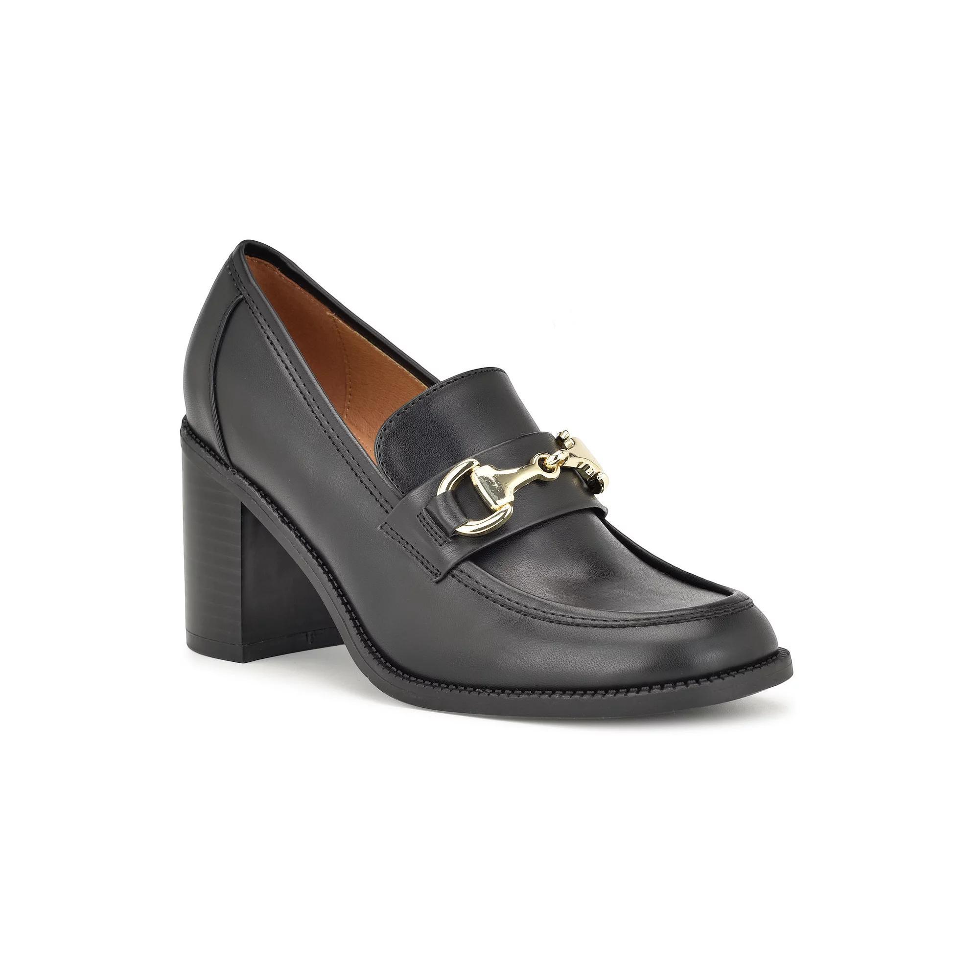 Nine West Koolo Women's Block Heel Loafers, Size: 6.5, Black Product Image
