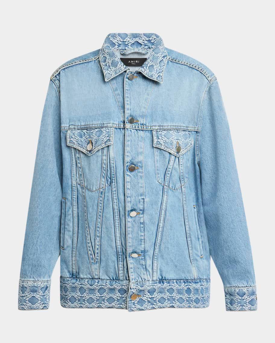 MA Quad Denim Jacquard Trucker Jacket Product Image