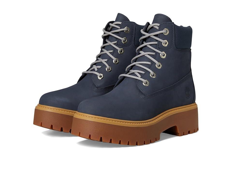 Timberland Stone Street 6 Inch Lace-Up Waterproof (Dark Nubuck) Women's Boots Product Image