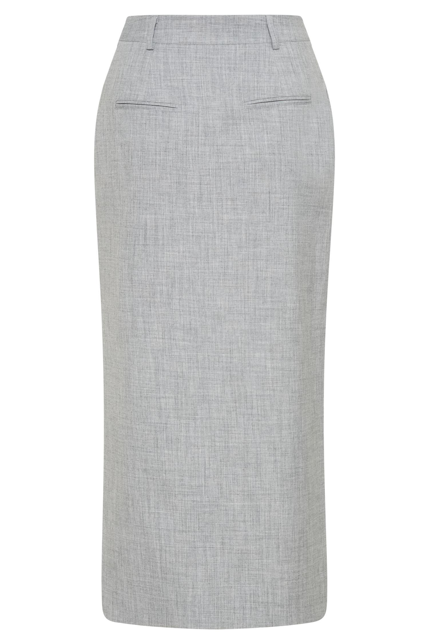 Ambrose Midi Skirt - Charcoal Marle Product Image