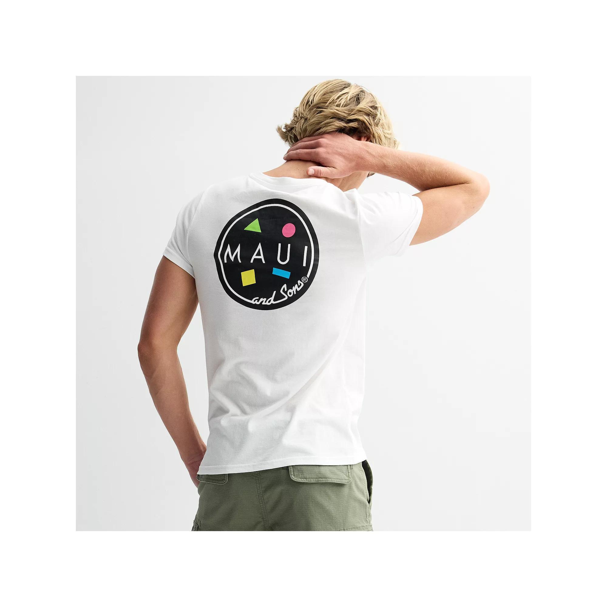 Men's Maui and Sons Cookie Logo T-Shirt, Size: Medium, White Product Image