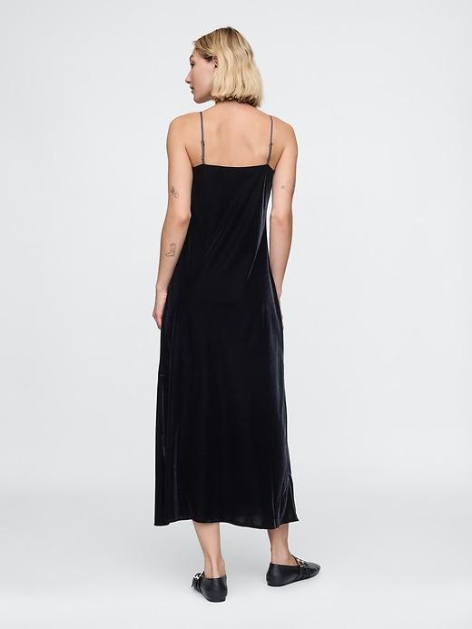 Recycled Velvet Maxi Slip Dress Product Image