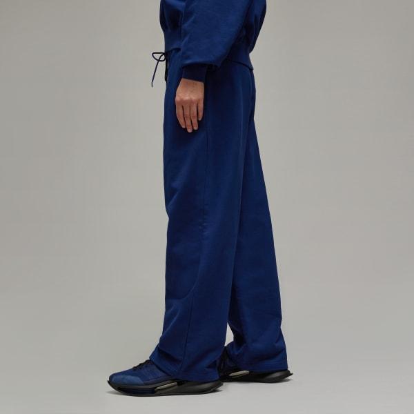 adidas Y-3 French Terry Wide Leg Pants Dark Blue S Womens Product Image