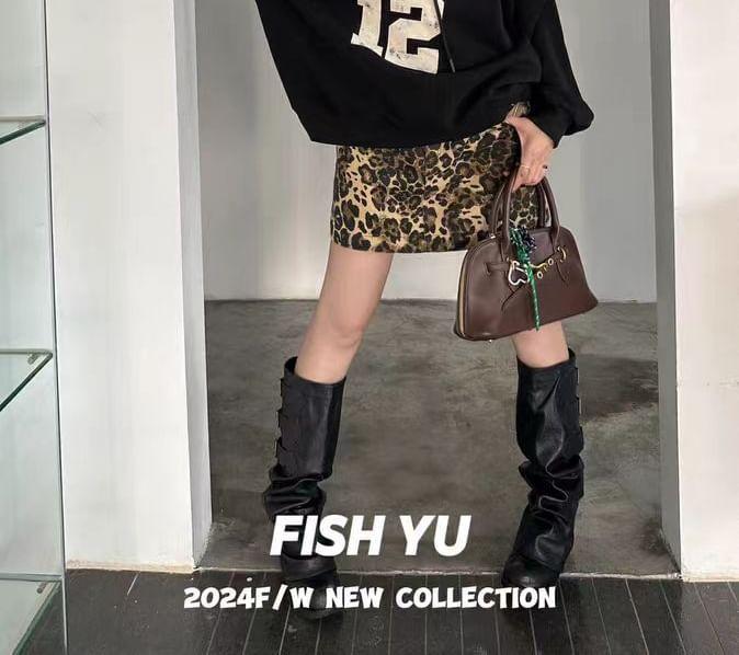Lettering Print Drawstring Hoodie Product Image