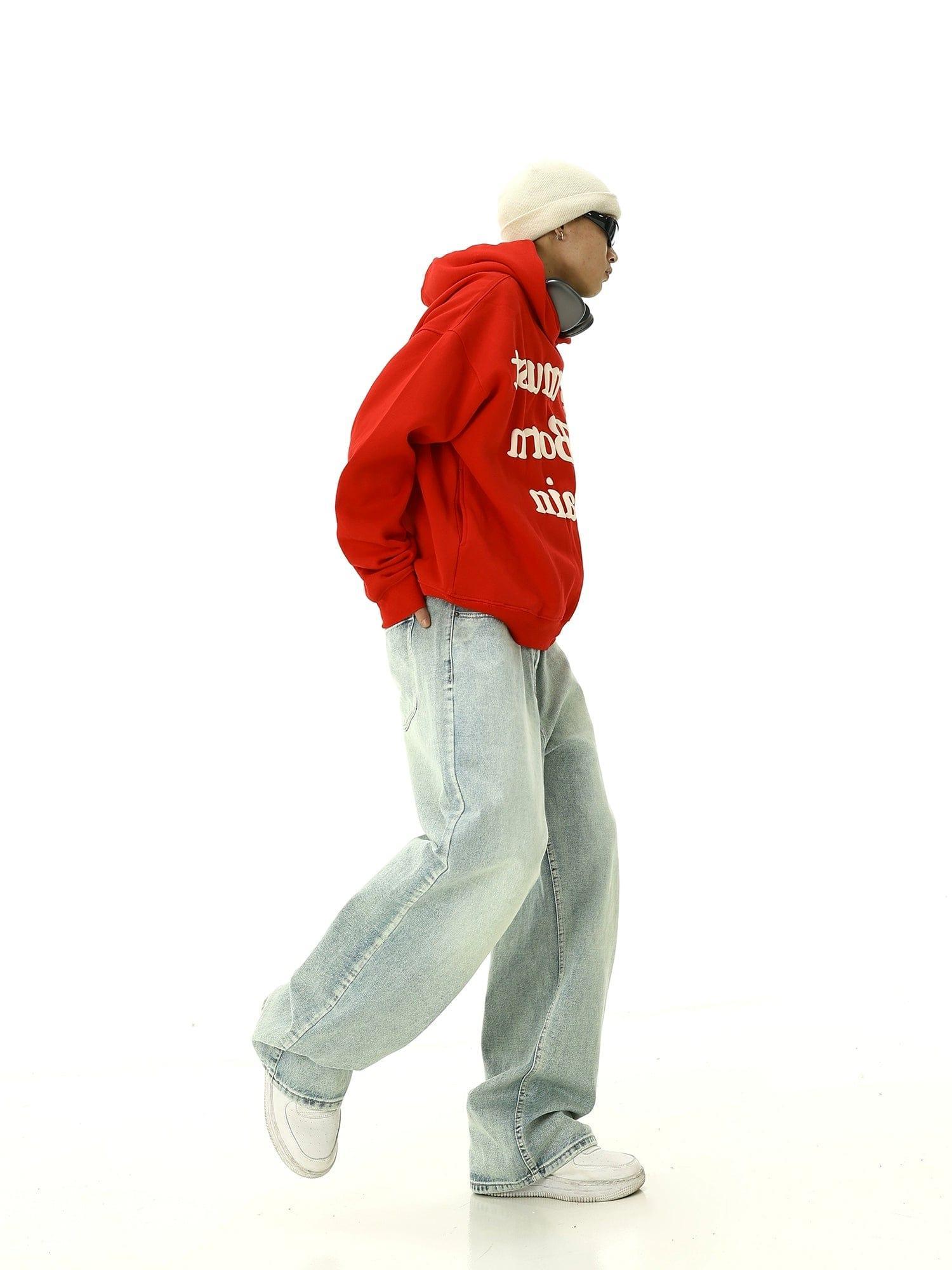 RT No. 10265 LIGHT BLUE BAGGY STRAIGHT JEANS Product Image