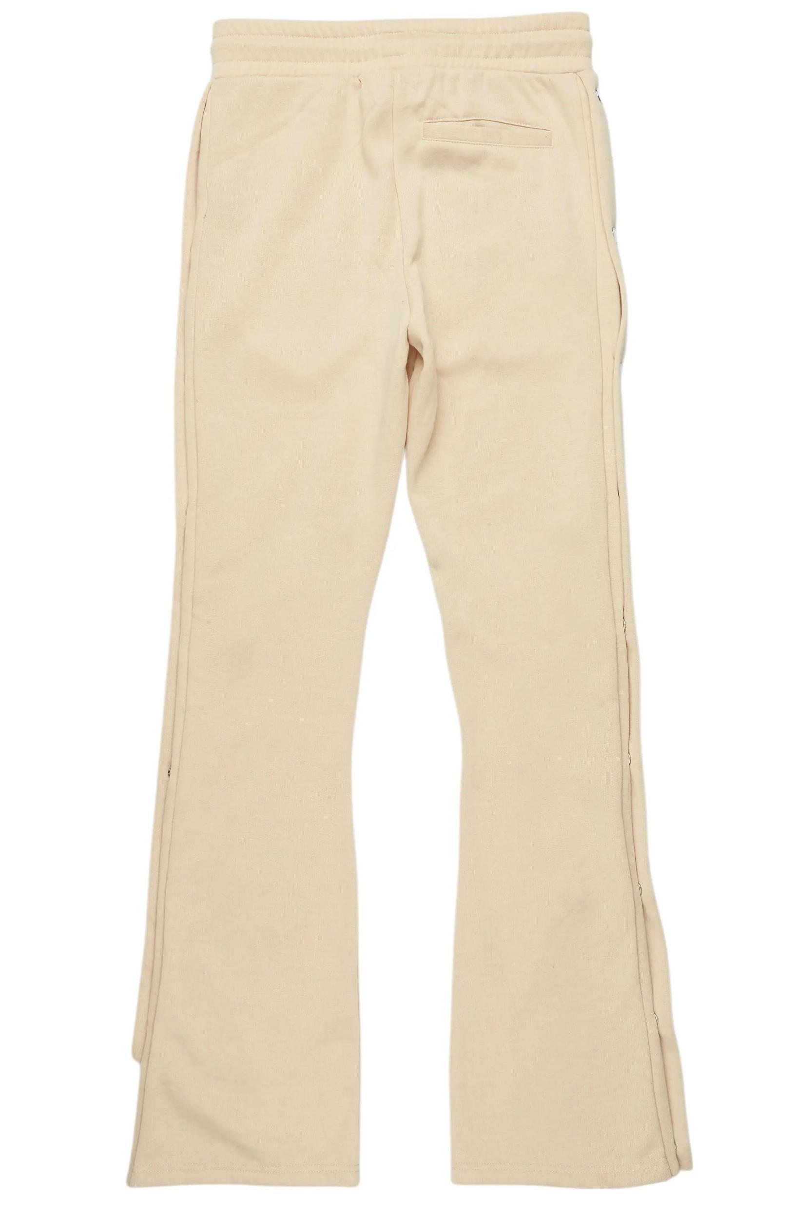 Chance Beige Baggy Snap Button Pant Male Product Image