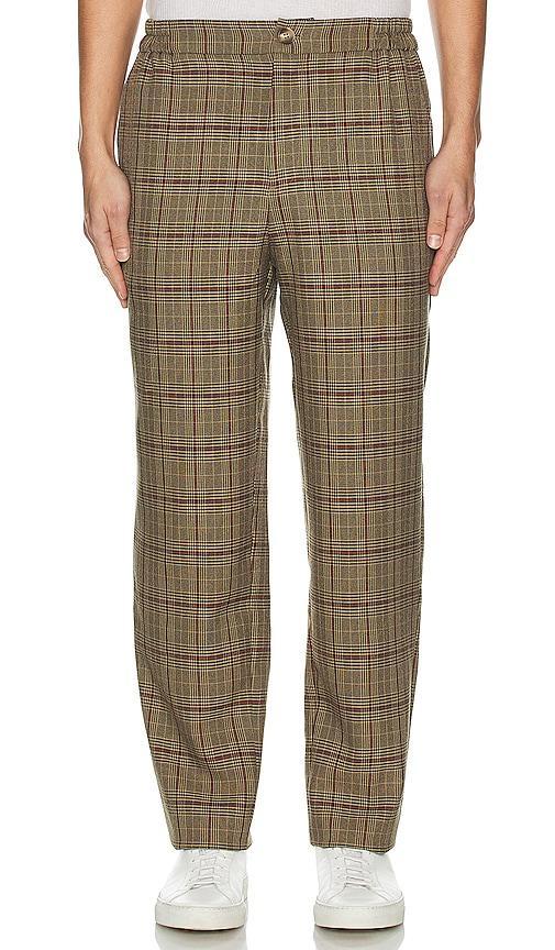 WAO Plaid Trouser in Brown Product Image