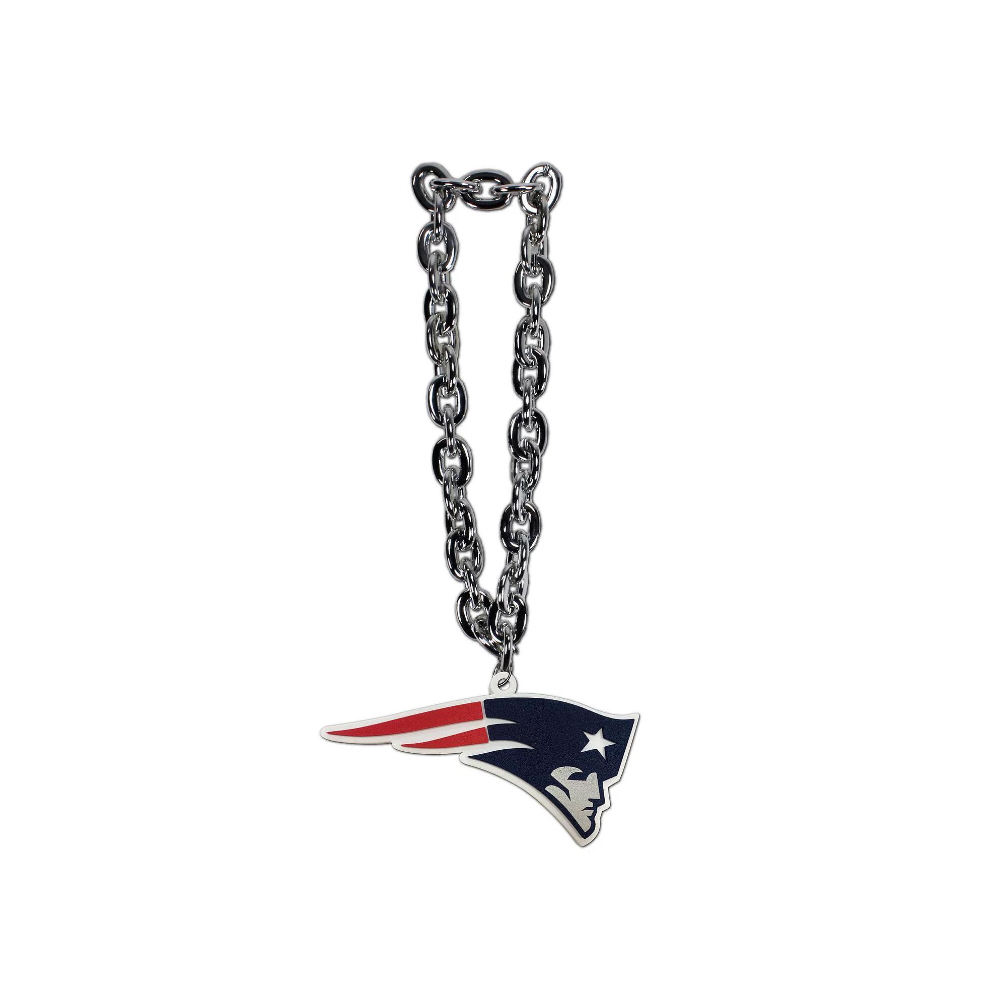 New England Patriots Oversized Superfan Chain Necklace, Men's, Team Product Image